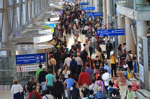 l’aéroport Suvarnabhumi de Bangkok 