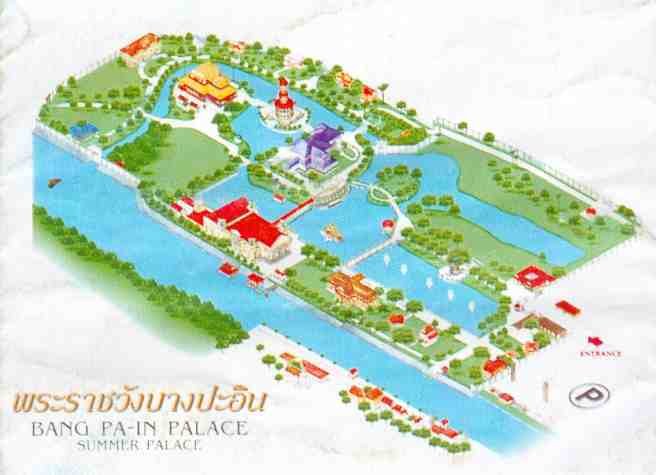 Plan du Palais de Bang Pa-In